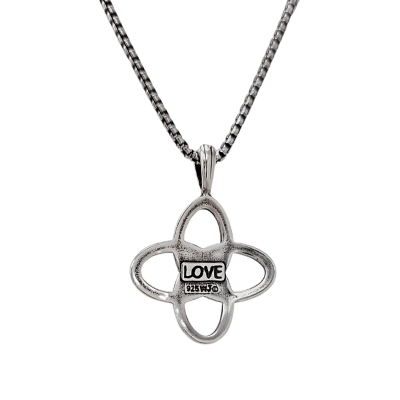 Celtic Love Knot Necklace in Sterling Silver, #8197-ss