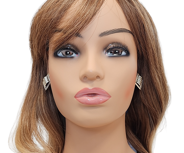 Tom Charlie Sterling Silver Post Navajo Earrings