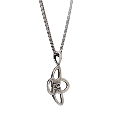 Celtic Love Knot Necklace in Sterling Silver, #8197-ss