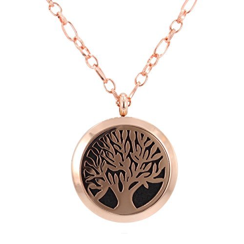 Aromatherapy Tree Essential Oil Diffuser Locket Necklace or Car Air Fr -  Zoe and Piper