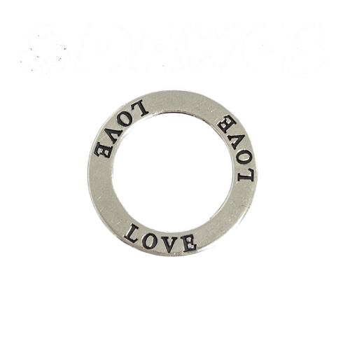 Zoe and Piper Circle Love Sterling Silver Pendant