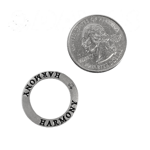 Zoe and Piper Circle Harmony Sterling Silver Pendant