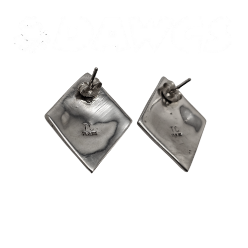 Tom Charlie Sterling Silver Post Navajo Earrings