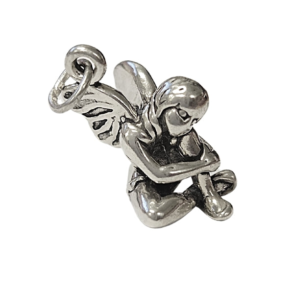 3D Fairy Sterling Silver Pendent or Charm