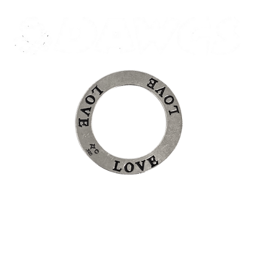 Zoe and Piper Circle Love Sterling Silver Pendant