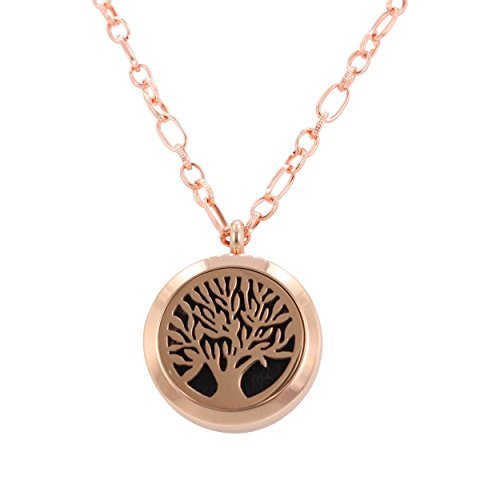 Aromatherapy Small Tree Essential Oil Diffuser Locket Necklace or Car - Zoe  and Piper