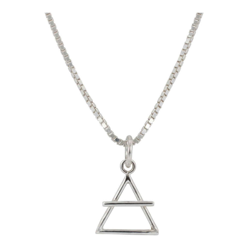 Small Air Element Necklace in Sterling Silver 16" - 24" lengths, #6196-ss