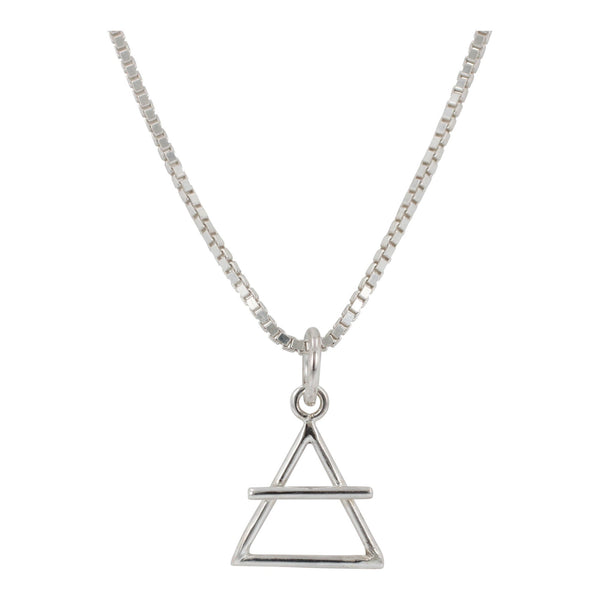 Small Air Element Necklace in Sterling Silver 16" - 24" lengths, #6196-ss