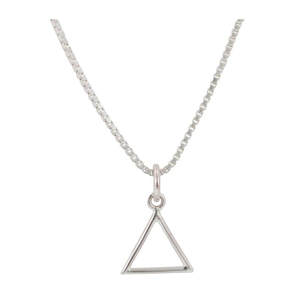 Small Fire Element Necklace in Sterling Silver 16" - 24" lengths, #6196-ss