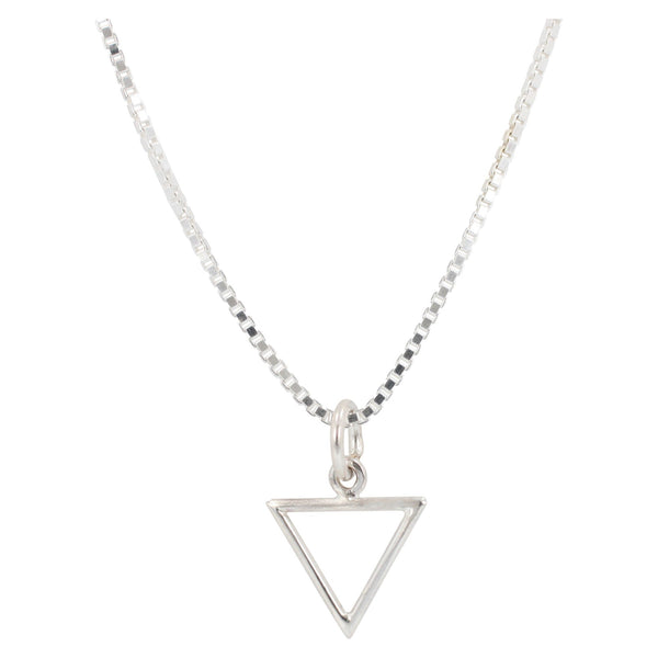 Small Water Element Necklace in Sterling Silver 16" - 24" lengths, #6196-ss