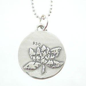 Small Round Lotus Flower Necklace with Words of Inspiration, #8227-ss