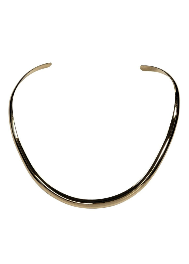 Womens 12K Gold Filled Sterling Silver Collar Necklace 16"