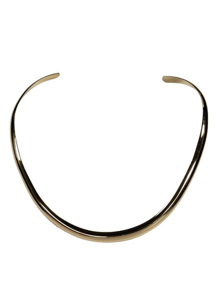 Womens 12K Gold Filled Sterling Silver Collar Necklace 16"