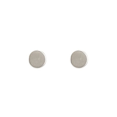 Dot Design Stud Earrings in Sterling Silver, #6294-ss