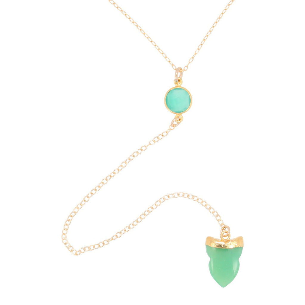As seen On The Fosters - Lariat Necklace, Choose Your Gemstone, #6507-yg