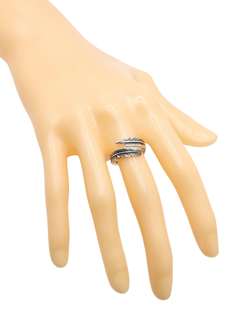 Feather Wrap Ring in Sterling Silver