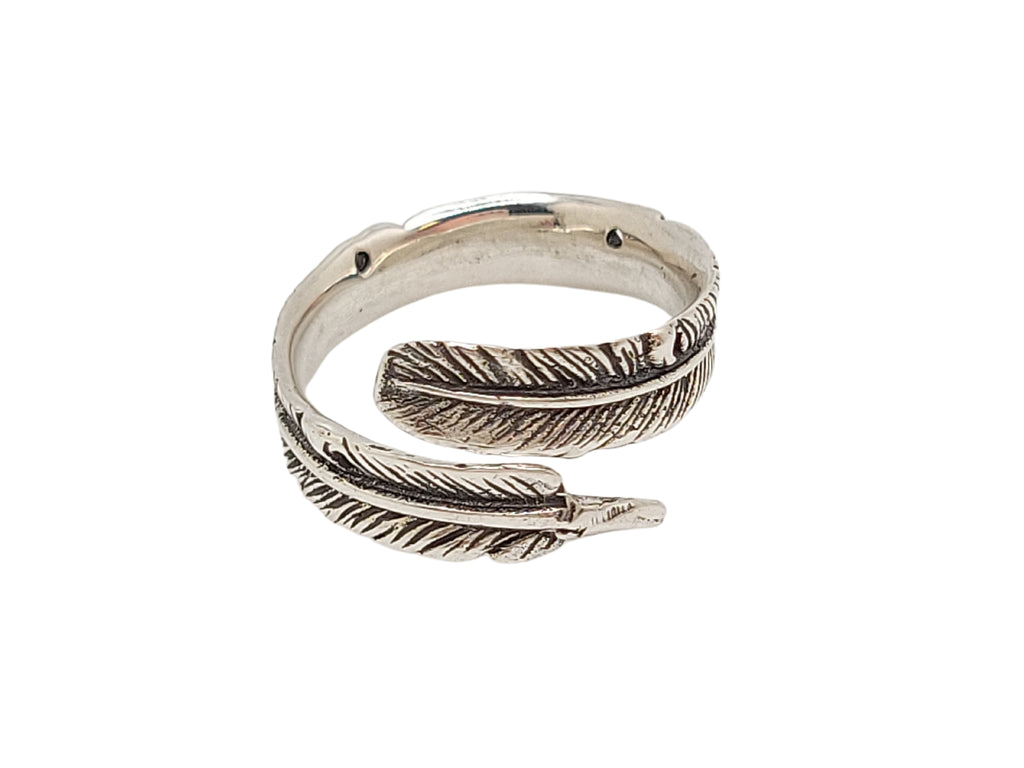 Feather Wrap Ring in Sterling Silver