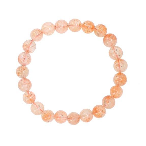Sunstone Stretch Bracelet 8mm, #7220