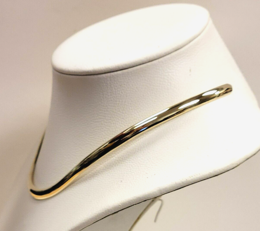 Womens 12K Gold Filled Sterling Silver Collar Necklace 16"