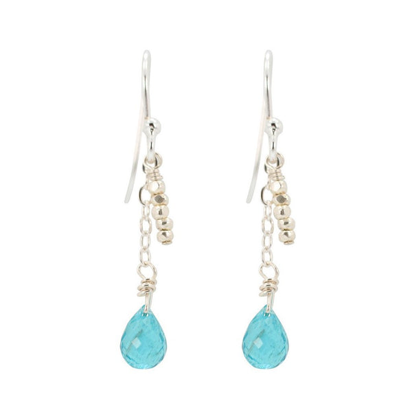 'Inspire Me' Apatite Briolette Dangle Earrings, #6806-ss