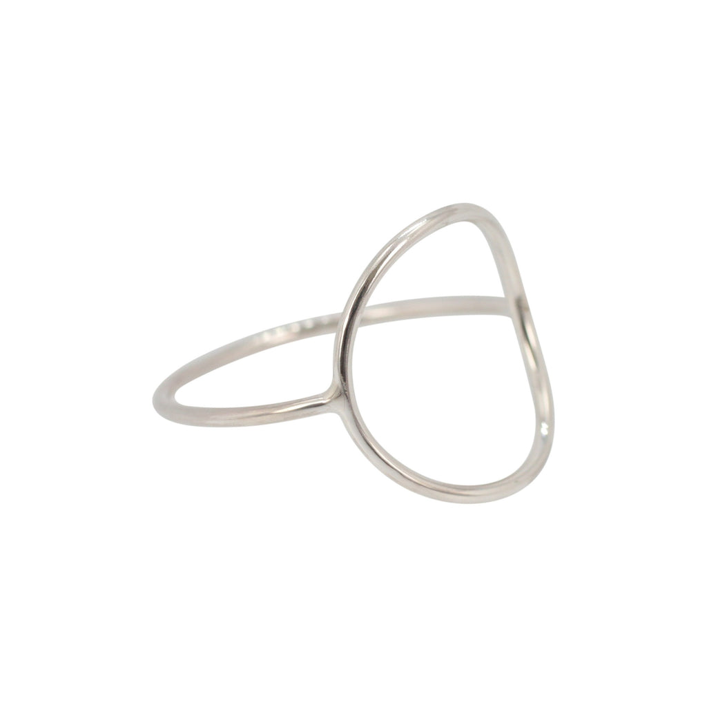 Open Circle Ring in Sterling Silver, #6771-ss