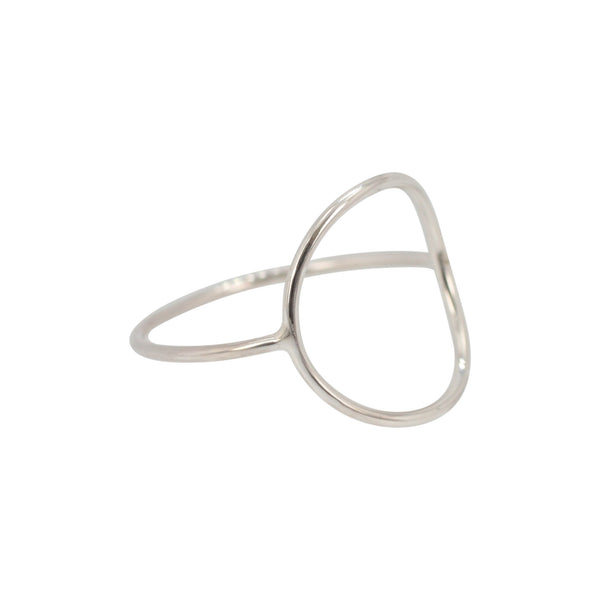 Open Circle Ring in Sterling Silver, #6771-ss