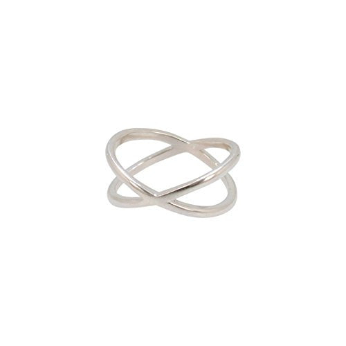 Criss Cross Ring in Sterling Silver, #6493-ss