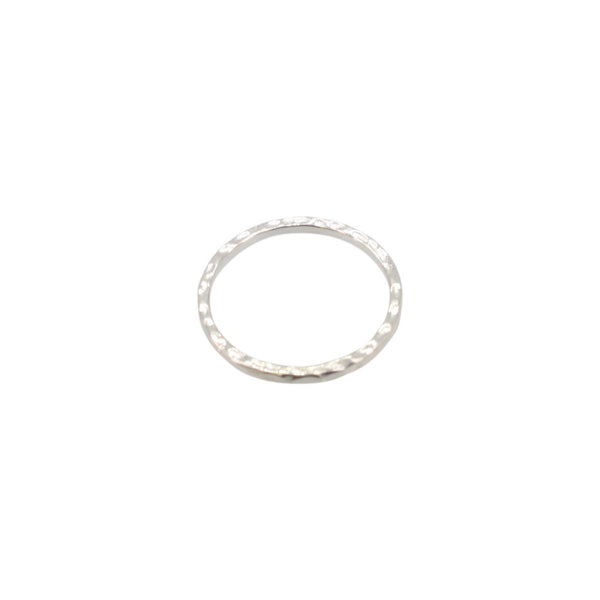 Thin Hammered Stack Ring in Sterling Silver, #6369-ss