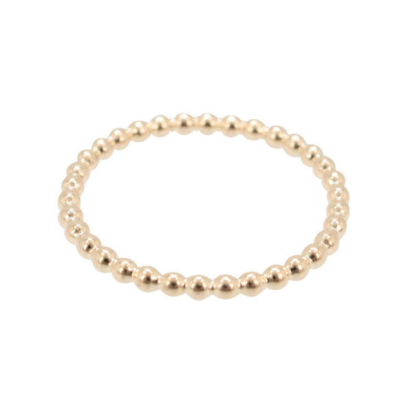 Delicate Beaded Band Ring in 12kt Gold Fill, #6442-yg