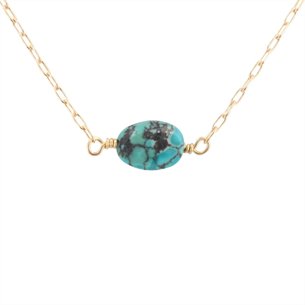 As seen on Baby Daddy & Stitchers - Turquoise Gemstone Necklace, #6530-yg