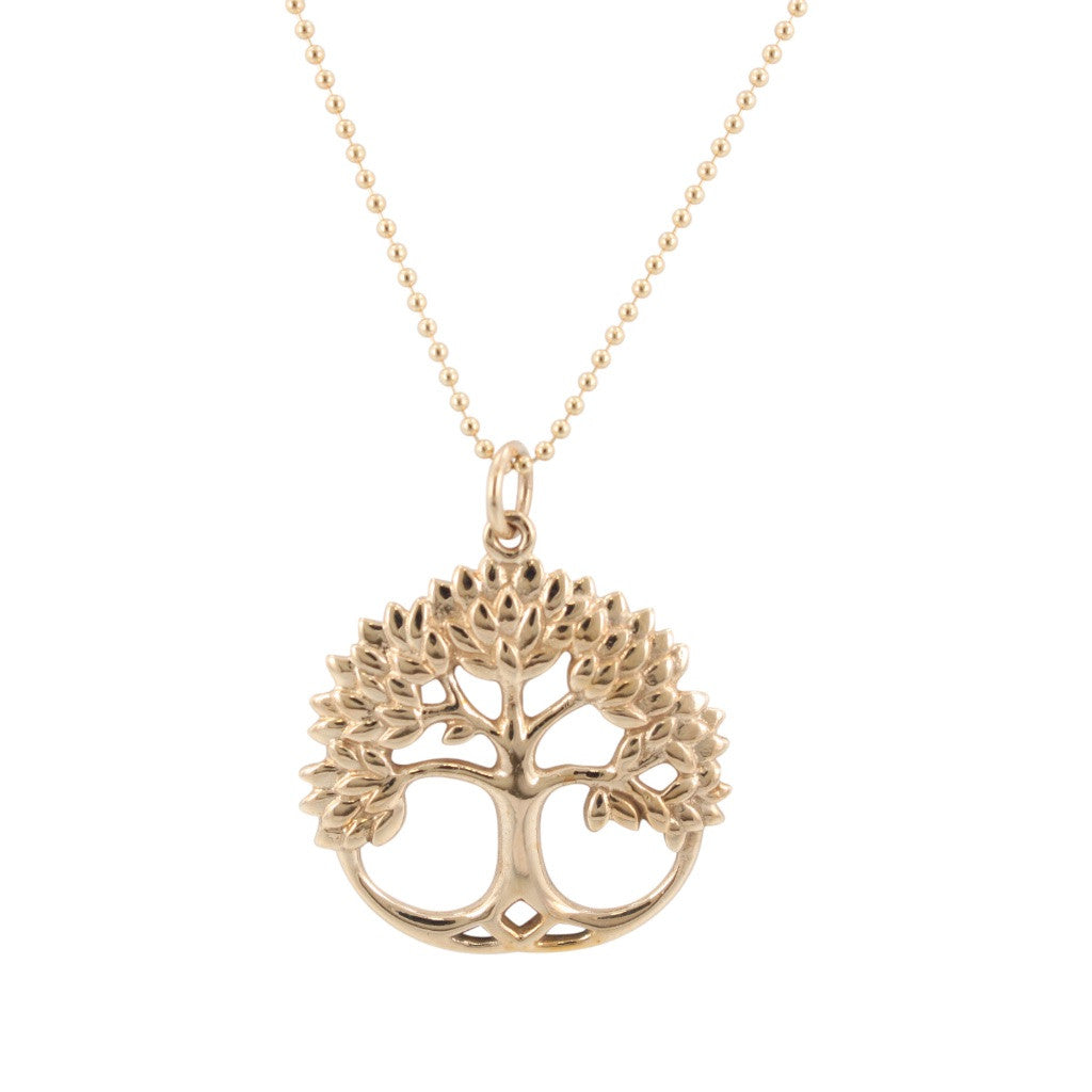 Tree of Life Necklace in Golden Bronze, #6571-brz