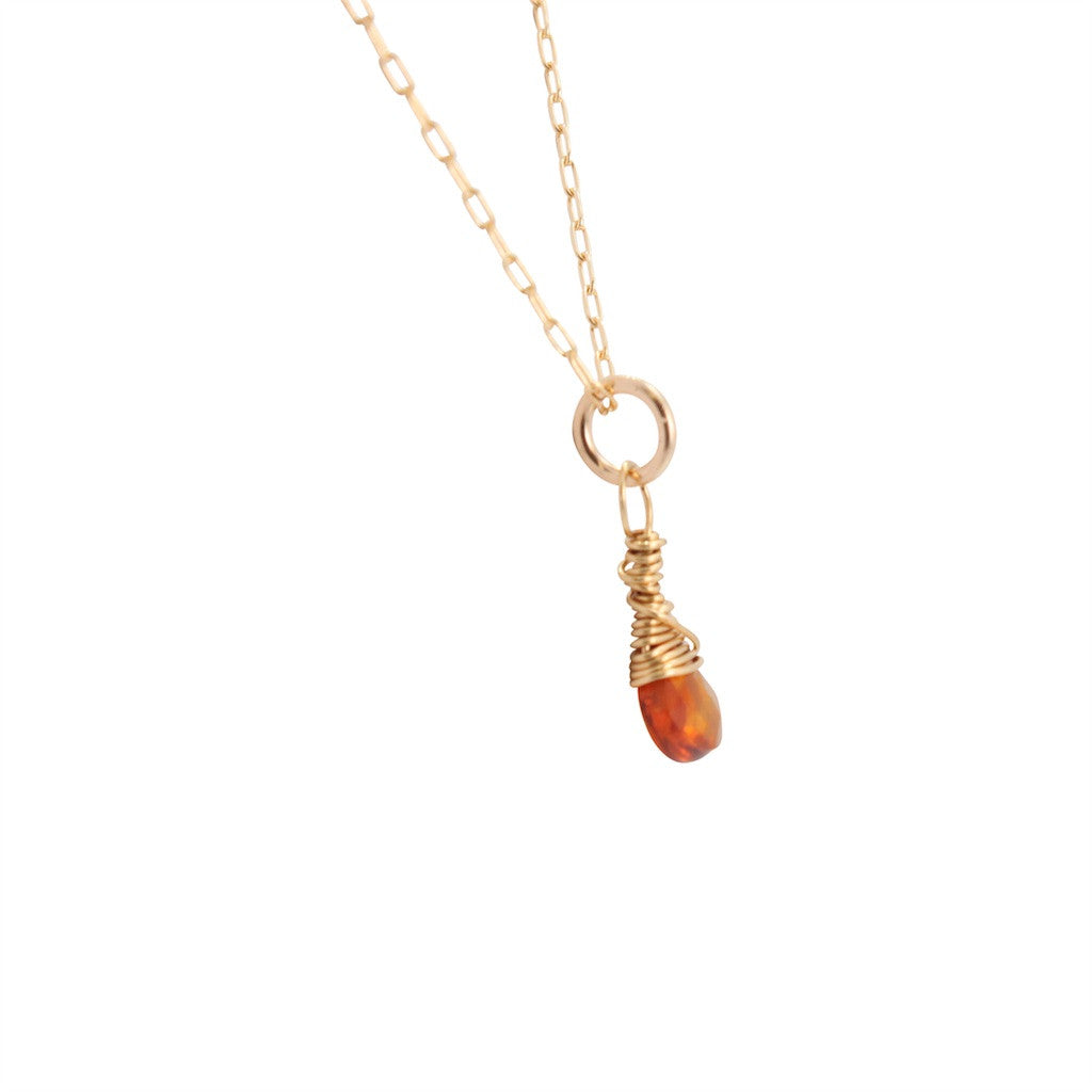 Solar Plexus Chakra - Citrine Briolette Necklace, #6590-yg