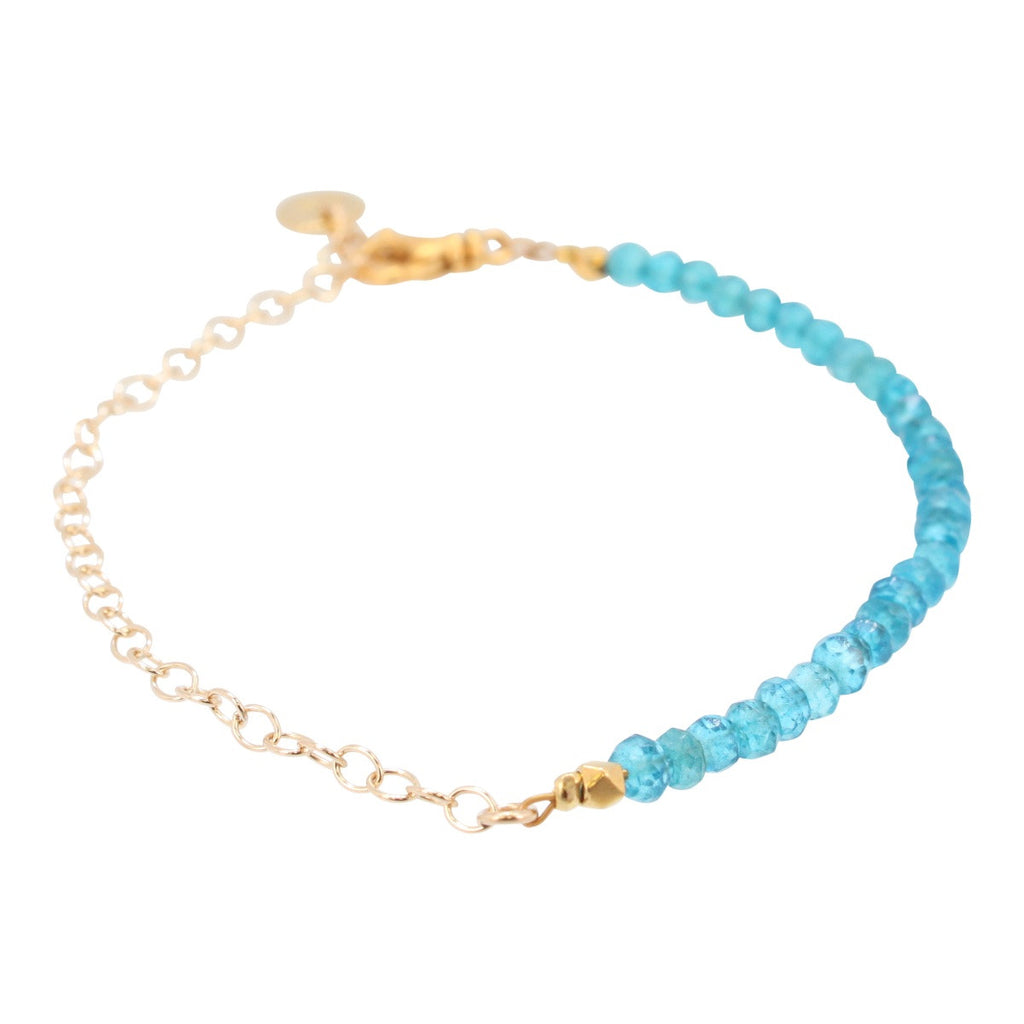 Gemstone Bracelet on Gold Filled Chain, Choice of Stone, #6596-yg