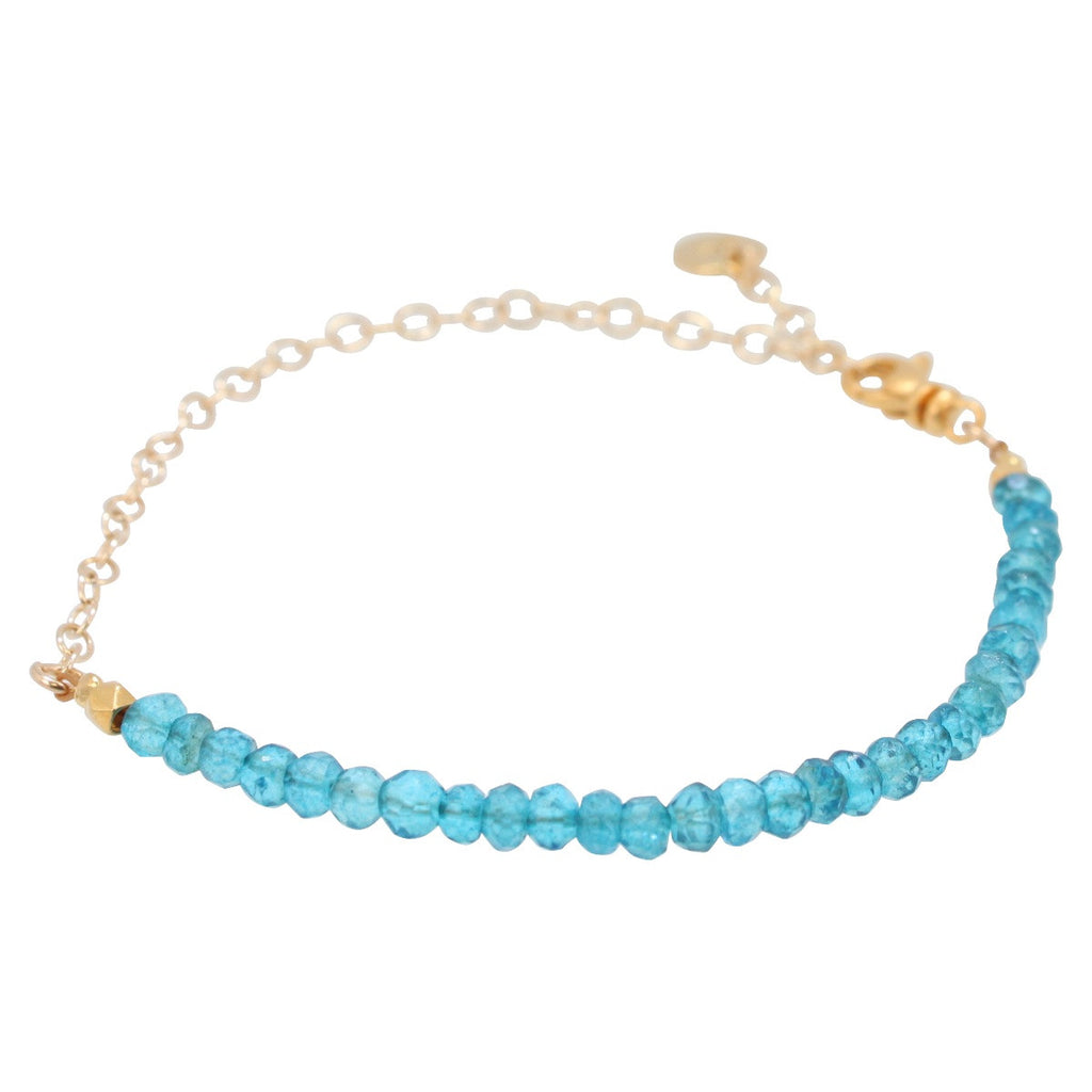 Gemstone Bracelet on Gold Filled Chain, Choice of Stone, #6596-yg
