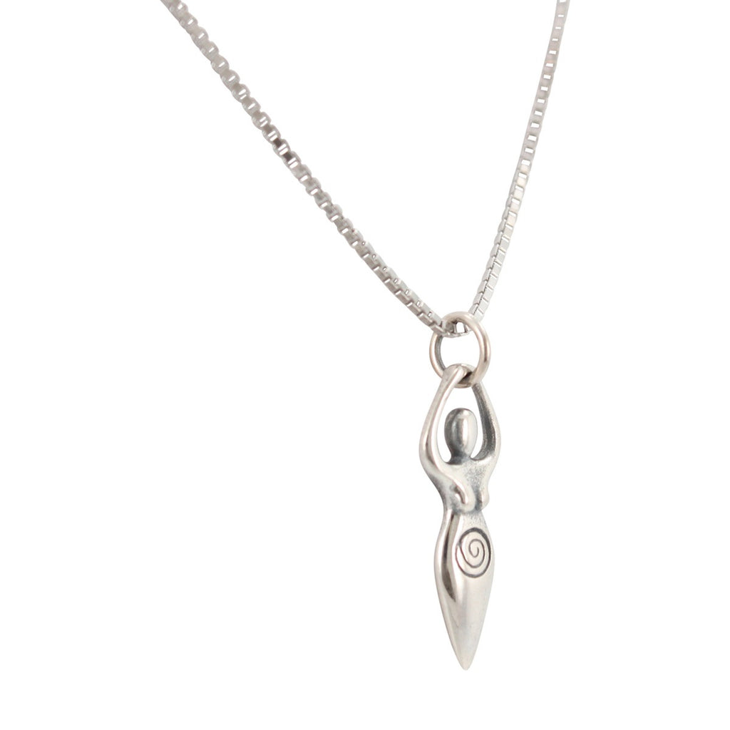 Fertility Goddess Necklace in Sterling Silver, #6601-ss