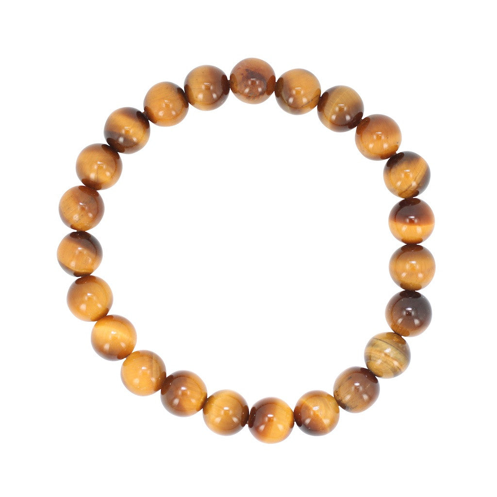 8mm Tiger Eye Energy Bracelet, #6688 - Zoe and Piper