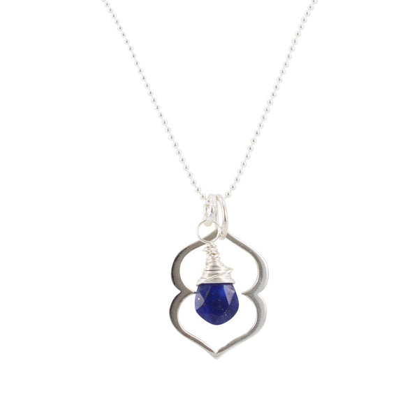 Third Eye (Brow) Chakra Necklace with Lapis, #6727-ss