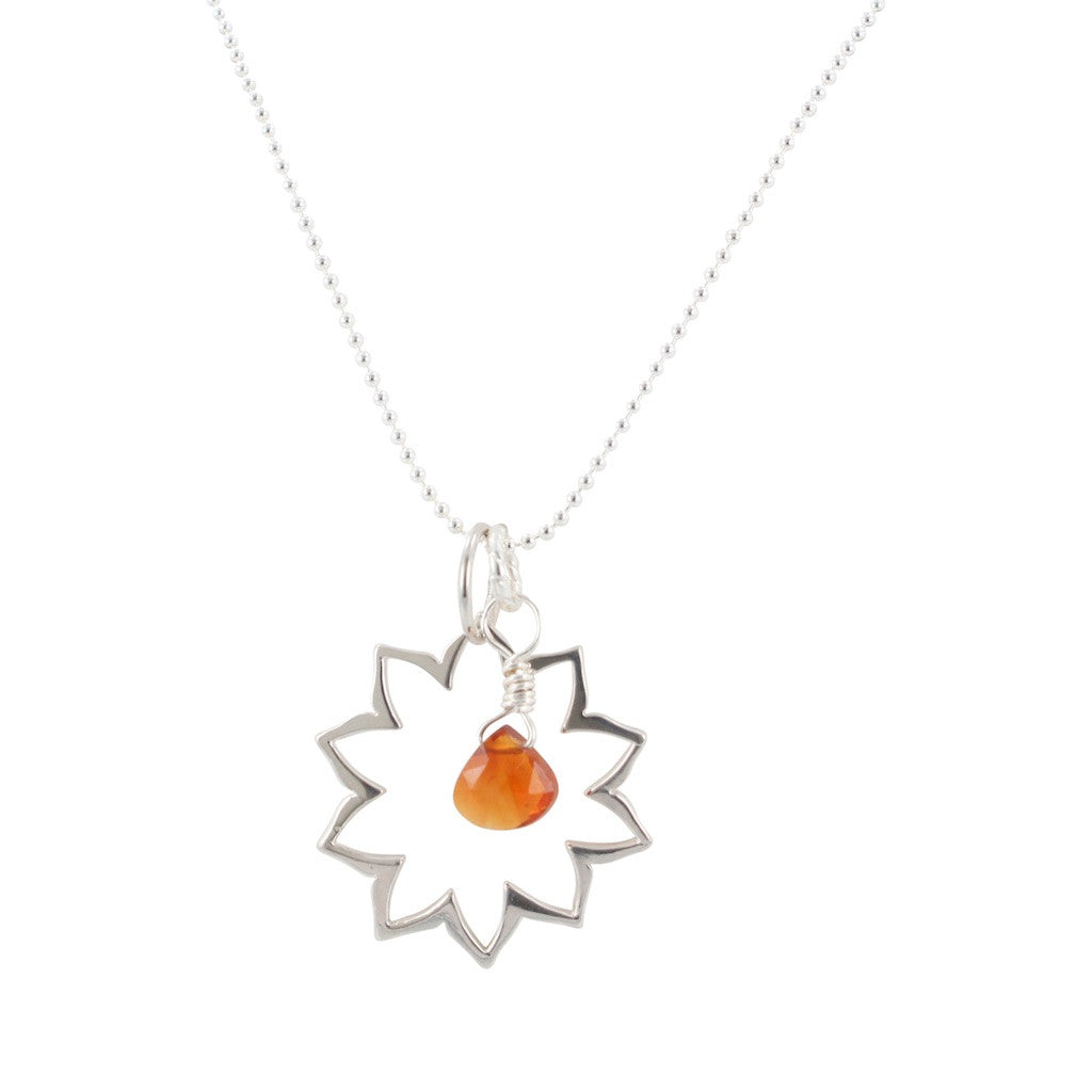 Solar Plexus Chakra Necklace with Citrine Stone, #6730-ss