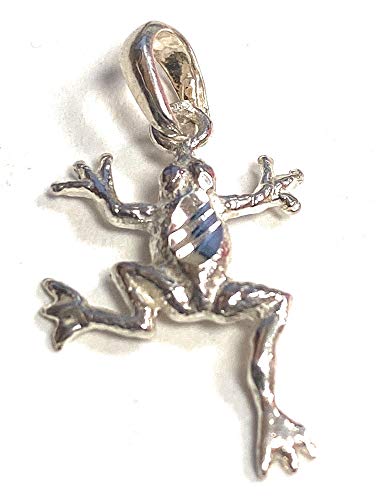 Zoe and Piper Small Frog Sterling Silver Pendant
