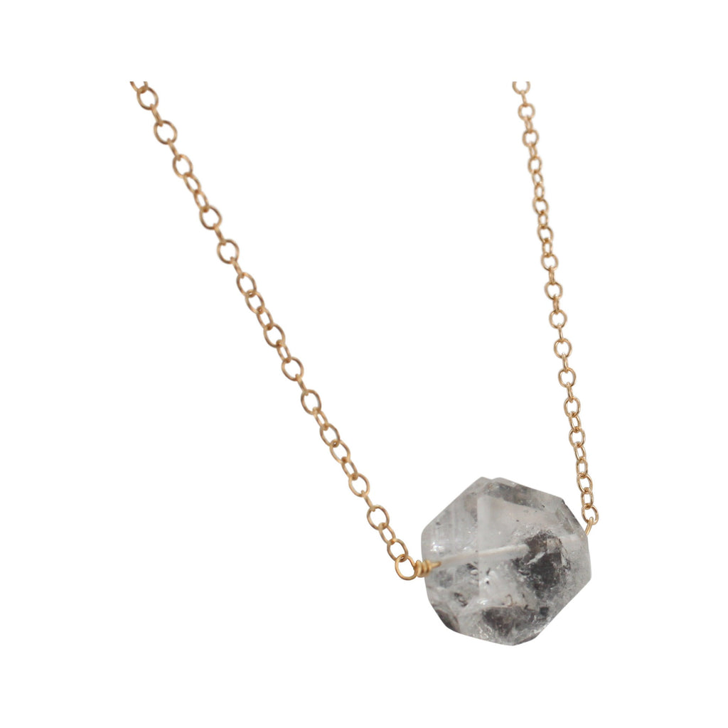 Herkimer Diamond Gemstone Necklace, #6307