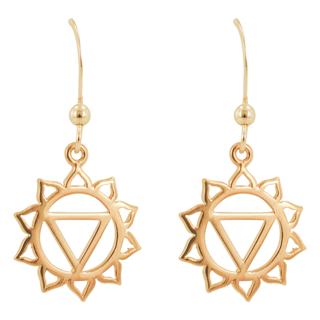 Gold Chakra Earrings, #6289-yg