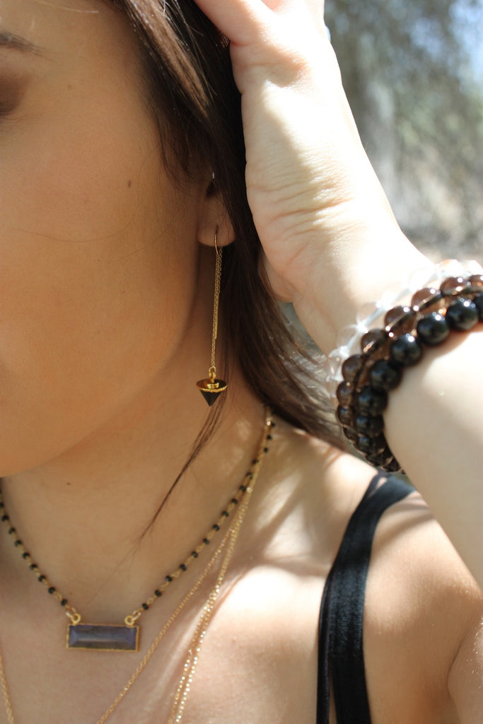 edgy trendy jewelry in black tones by Zoe and Piper