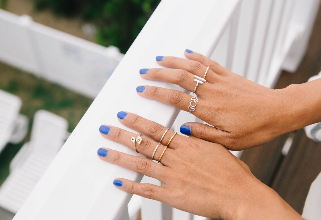 Triple Moon Phase Ring in Sterling Silver, #6609-ss