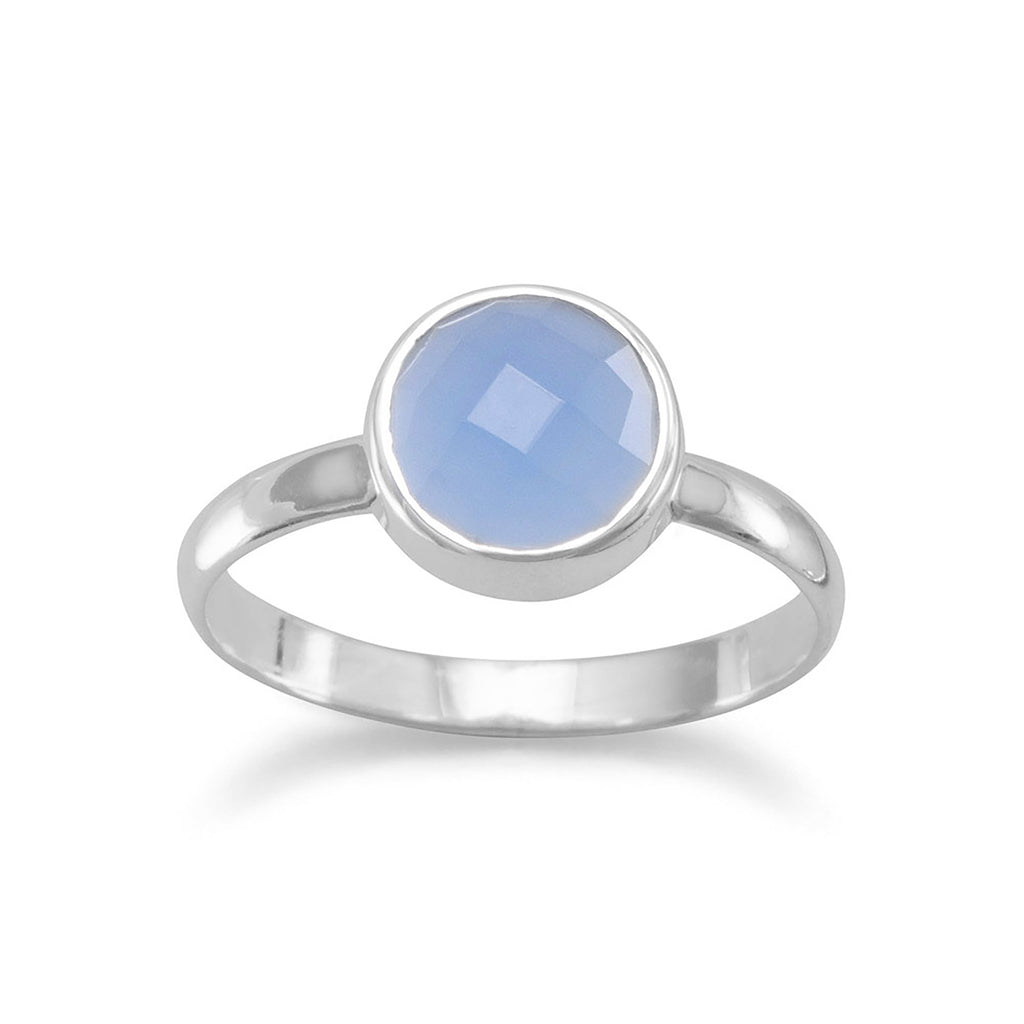 Sterling Silver Chalcedony Ring, #6168-ss