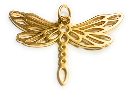 Zoe and Piper Dragonfly 12K Gold Filled Pendant
