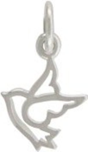 Tiny Dove Charm in Sterling Silver, #7606-ss